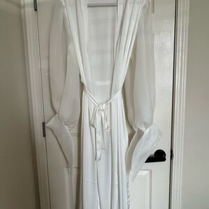 Chic Sheer White Robe